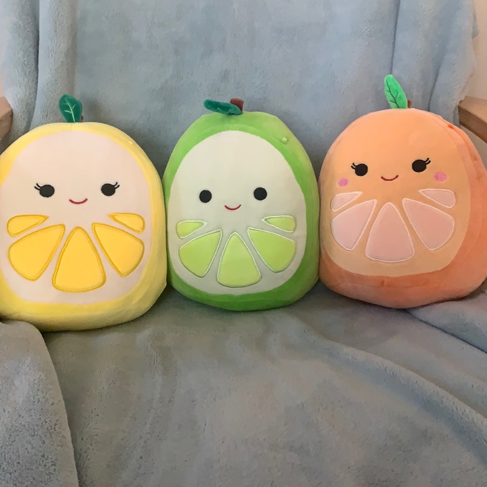 CITRUS SQUAD (lemon,lime,orange) SQUISHMALLOWS